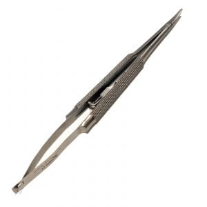 curved castroviejo needle holder